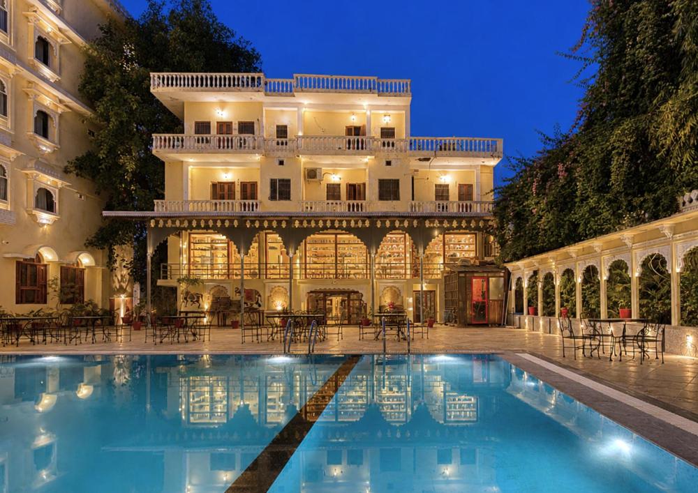 The Amar Mahal luxury boutique hotel near Fateh Sagar Lake Udaipur