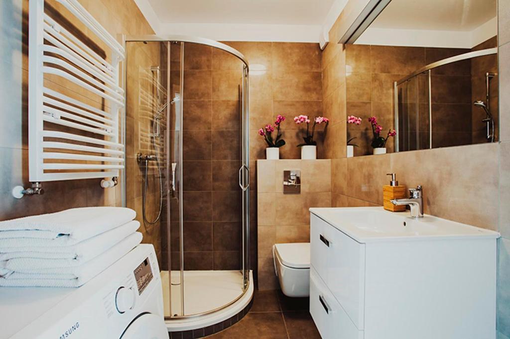 Апартаменты (Апартаменты с 1 спальней и балконом), Holidays Home Apartamenty Chmielna