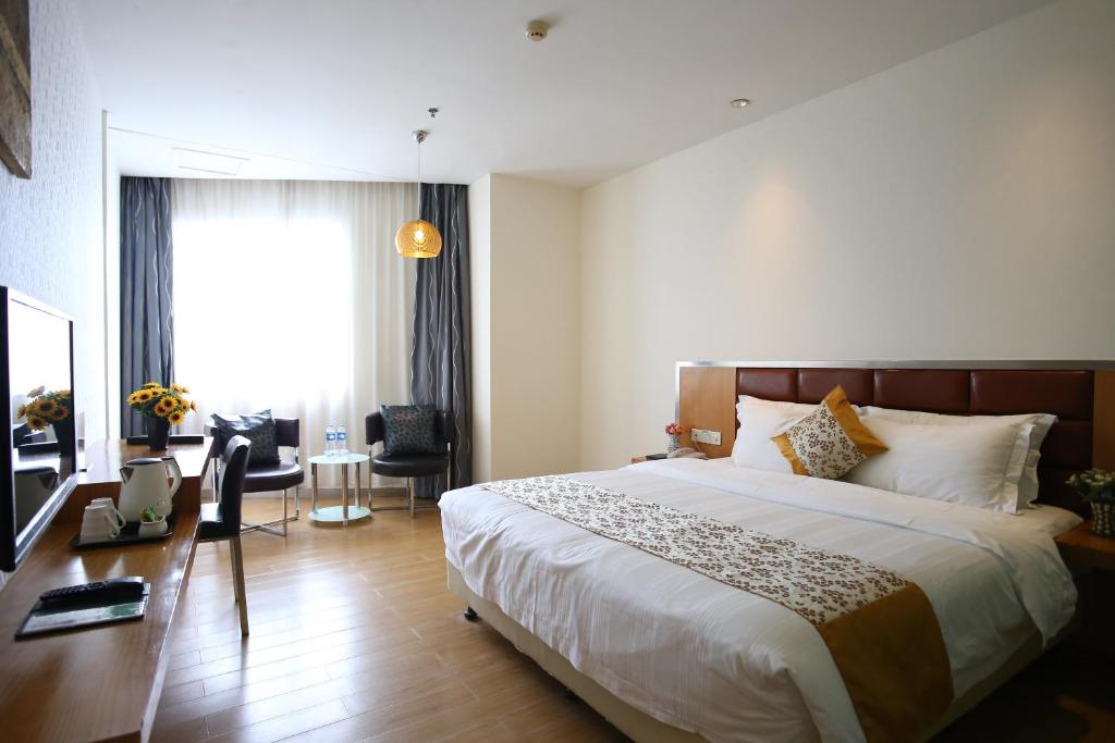 Двухместный (Стандартный двухместный номер с 1 кроватью), Shanshui Trends Hotel East Station