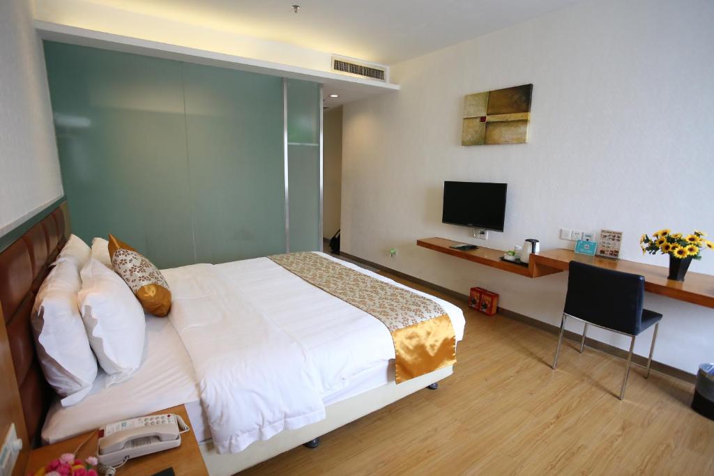 Двухместный (Стандартный двухместный номер с 1 кроватью), Shanshui Trends Hotel East Station