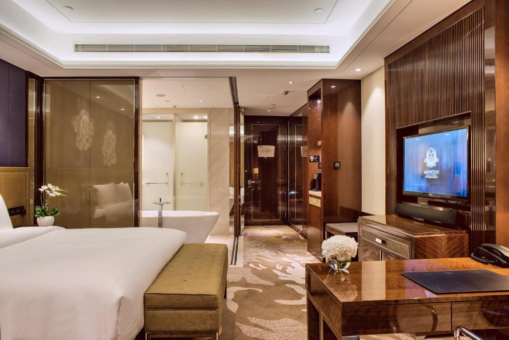 Двухместный (Улучшенный номер с кроватью размера «king-size»), Minyoun Chengdu Dongda Hotel