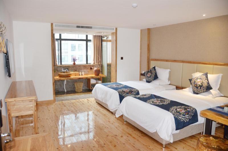 Двухместный (Chinese Mainland Citizens-Twin Room), QingJu Hotel(Wang Ping Street)