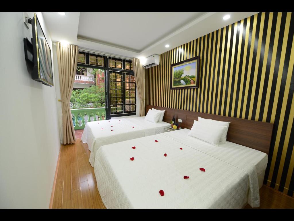 Двухместный (Двухместный номер Делюкс с 2 отдельными кроватями), Hanoi Golden Hostel