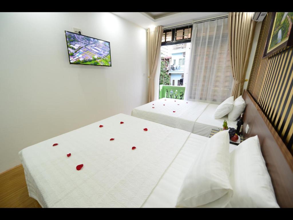 Двухместный (Двухместный номер Делюкс с 2 отдельными кроватями), Hanoi Golden Hostel