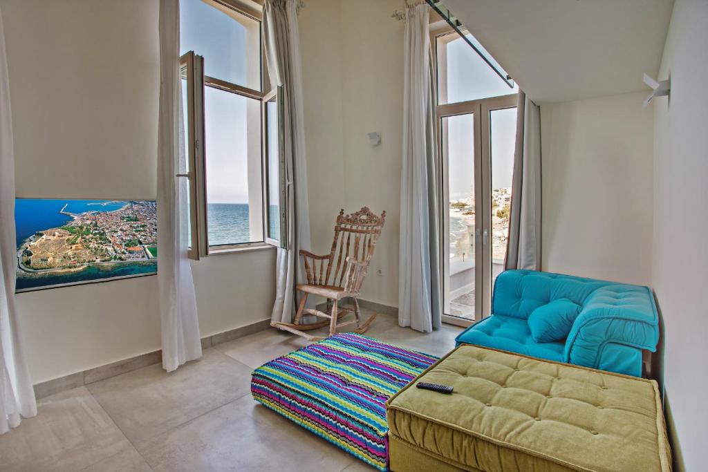Двухместный (Двухуровневый люкс с видом на море), Thalassa Boutique Hotel