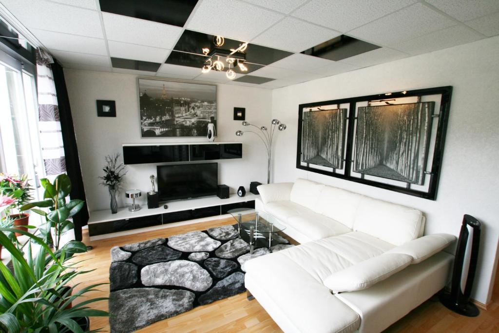 Designerwohnung in Schwarz und Weiß