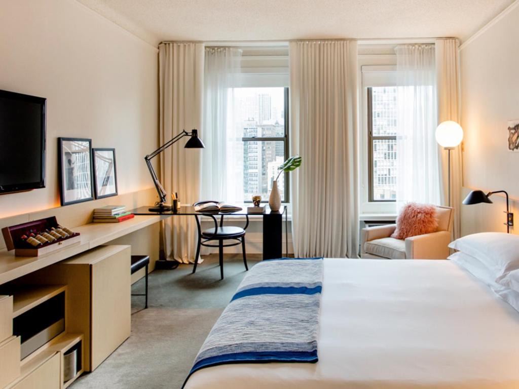Двухместный (Номер Делюкс с кроватью размера «king-size»), Ambassador Chicago, part of JdV by Hyatt