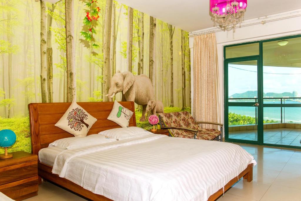 Апартаменты (Семейный номер с видом на море), Sanya Yusi Huike Apartment