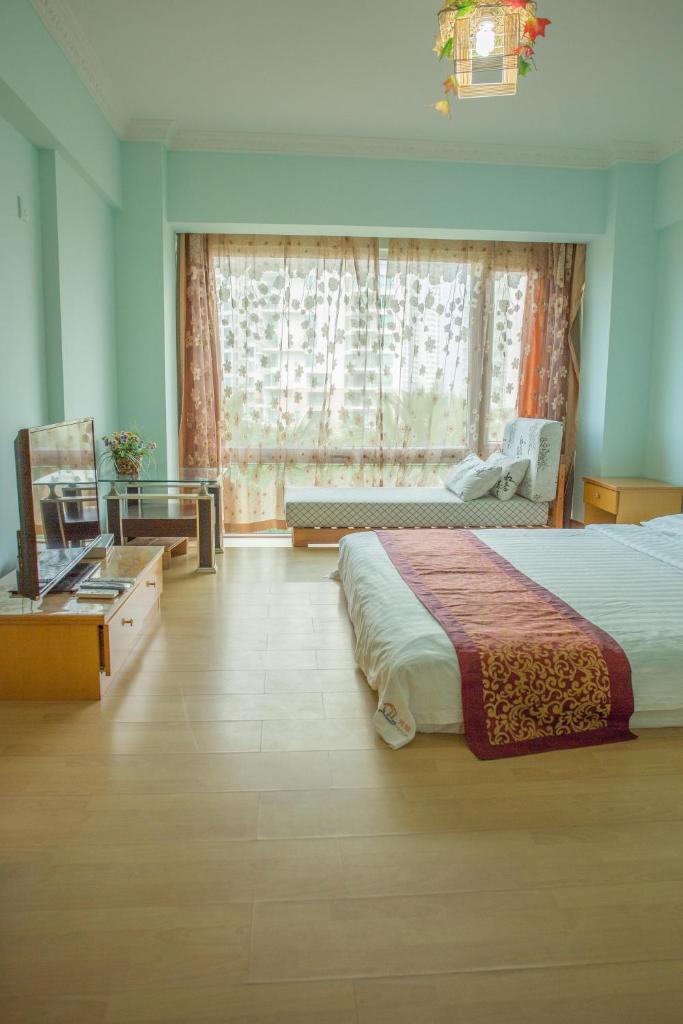 Апартаменты (Апартаменты с 3 спальнями и видом на сад), Sanya Yusi Huike Apartment