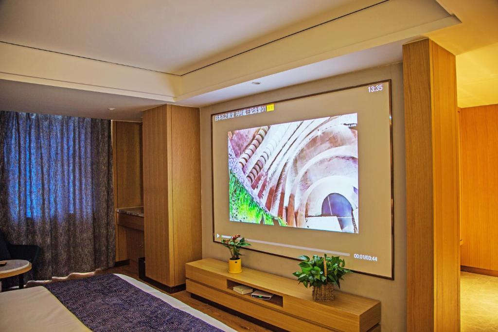 Двухместный (Улучшенный двухместный номер с 1 кроватью), Lanmei Boutique Hotel West Station Branch Lanzhou