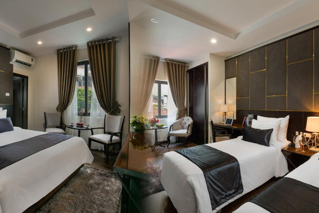 Четырехместный (Двухуровневый четырехместный номер), La Santé Hotel & Spa