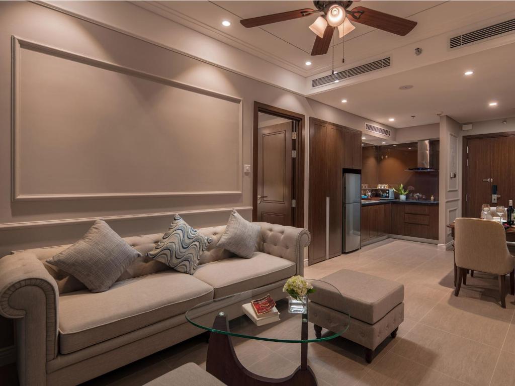 Сьюит (Люкс Peace с 1 спальней и балконом - Вид на город), Luxury Apartment Da Nang