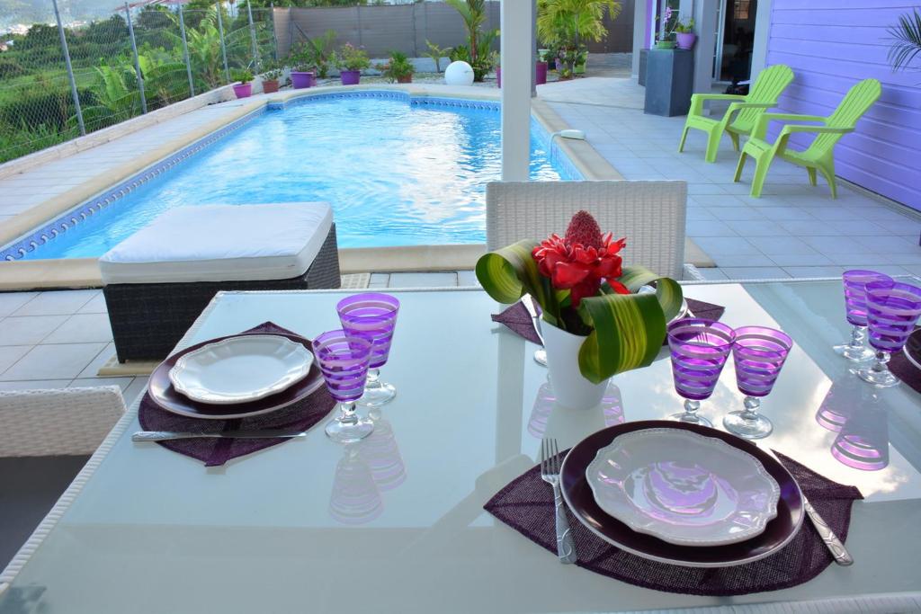 Villa Améthyste avec grande piscine privée, jardin clos, parking privé photo 2