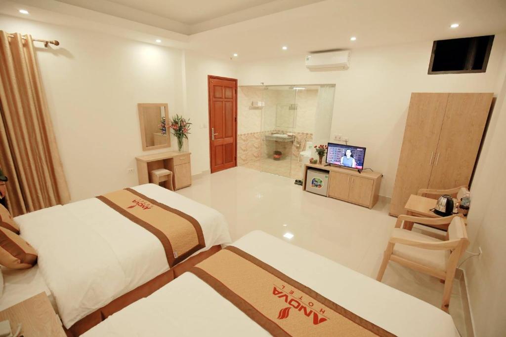 Двухместный (Двухместный номер с 2 отдельными кроватями и ванной), Anova Airport Hotel