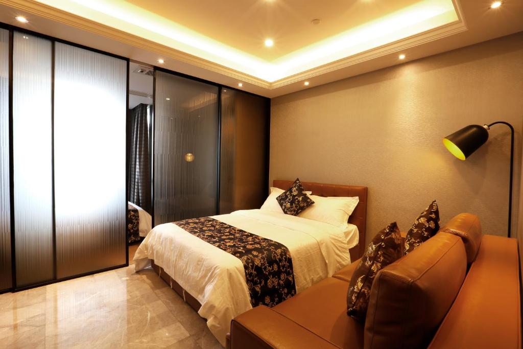Двухместный (Номер-студио Делюкс с 2 отдельными кроватями), Boman Holiday Apartment Jie Deng Du Hui Branch
