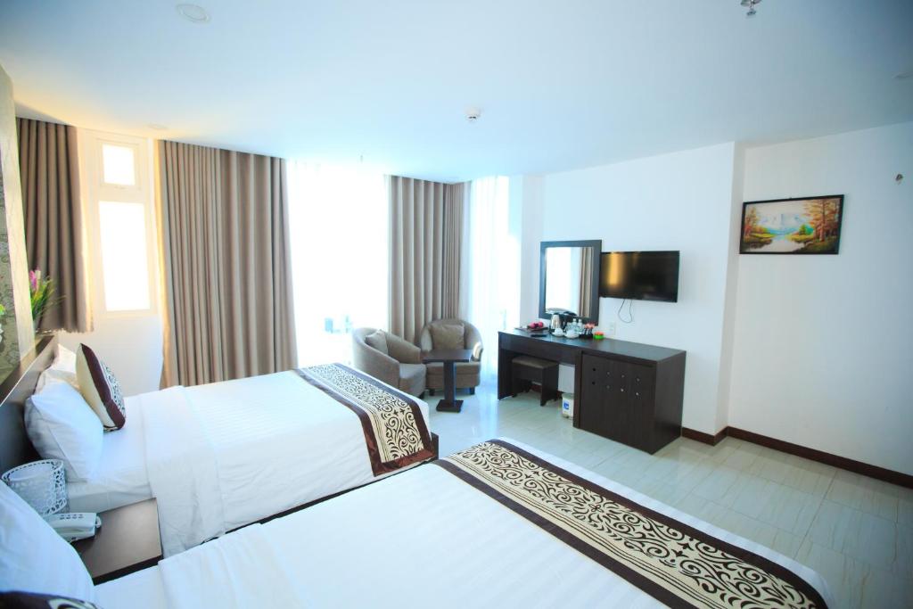 Четырехместный (Четырехместный номер с видом на море), Lucky Star Hotel