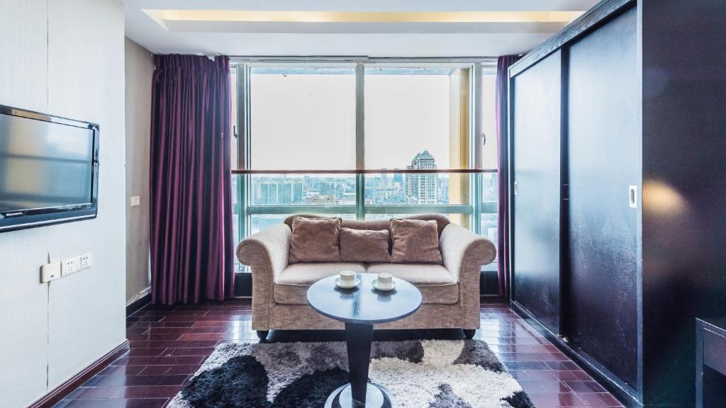 Двухместный (Номер Делюкс с кроватью размера «king-size» и видом на реку), Nomo Grand Continental Service Apartments-Jinyuan