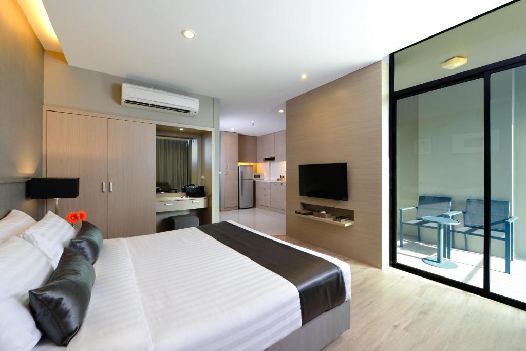 Студио (Двухместный номер Делюкс с 1 кроватью), Отель At Mind Serviced Residence
