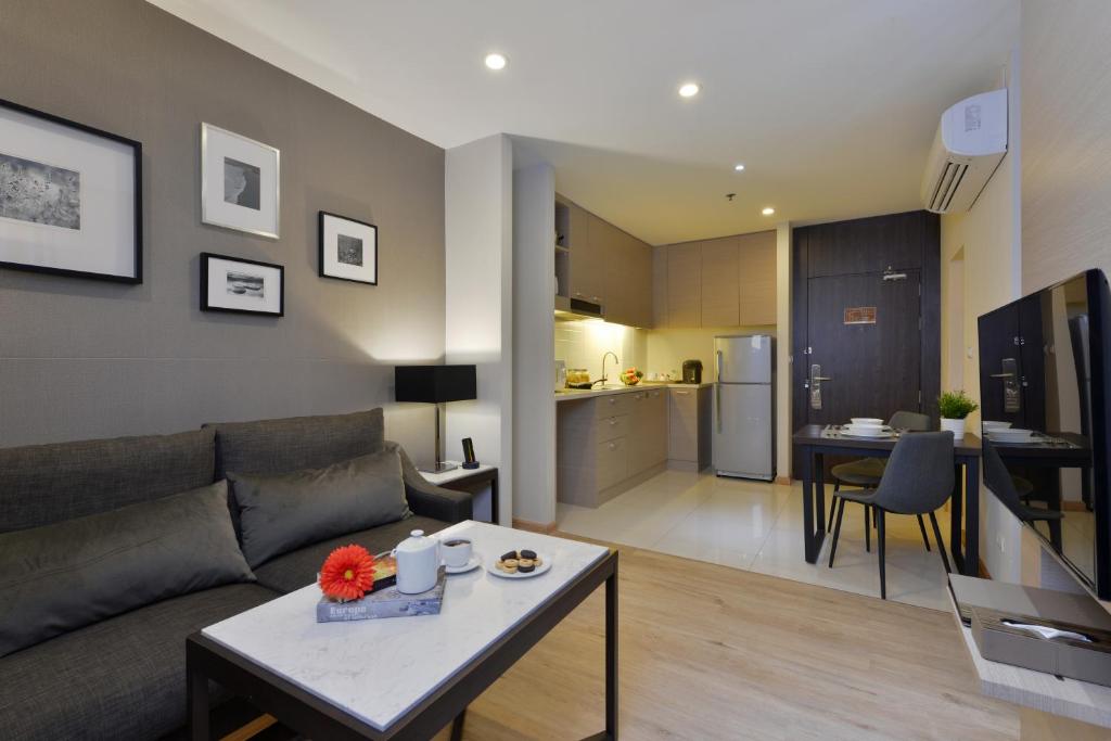Сьюит (Люкс «Гранд» с 1 двуспальной кроватью), Отель At Mind Serviced Residence