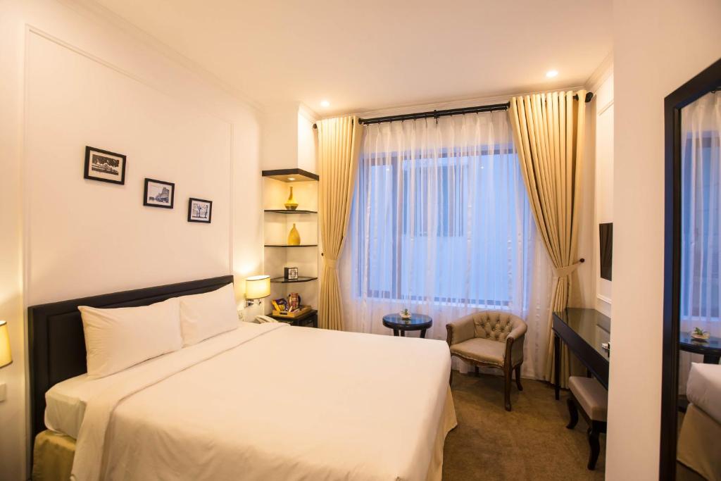 Двухместный (Улучшенный двухместный номер с 1 кроватью), Dinh Elegant Hanoi Hotel