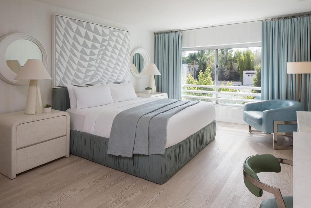 Двухместный (Classic King, Guest room, 1 King, Courtyard view), Avalon Hotel Beverly Hills, a Member of Design Hotels