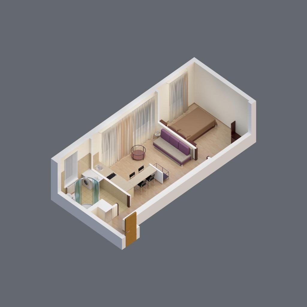 Апартаменты (Апартаменты с 1 спальней с двуспальной кроватью), RigaApartment Sonada for Family travellers
