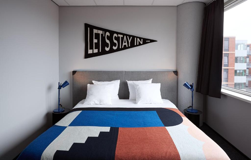 Двухместный (Улучшенный двухместный номер с 1 кроватью), The Student Hotel Amsterdam West