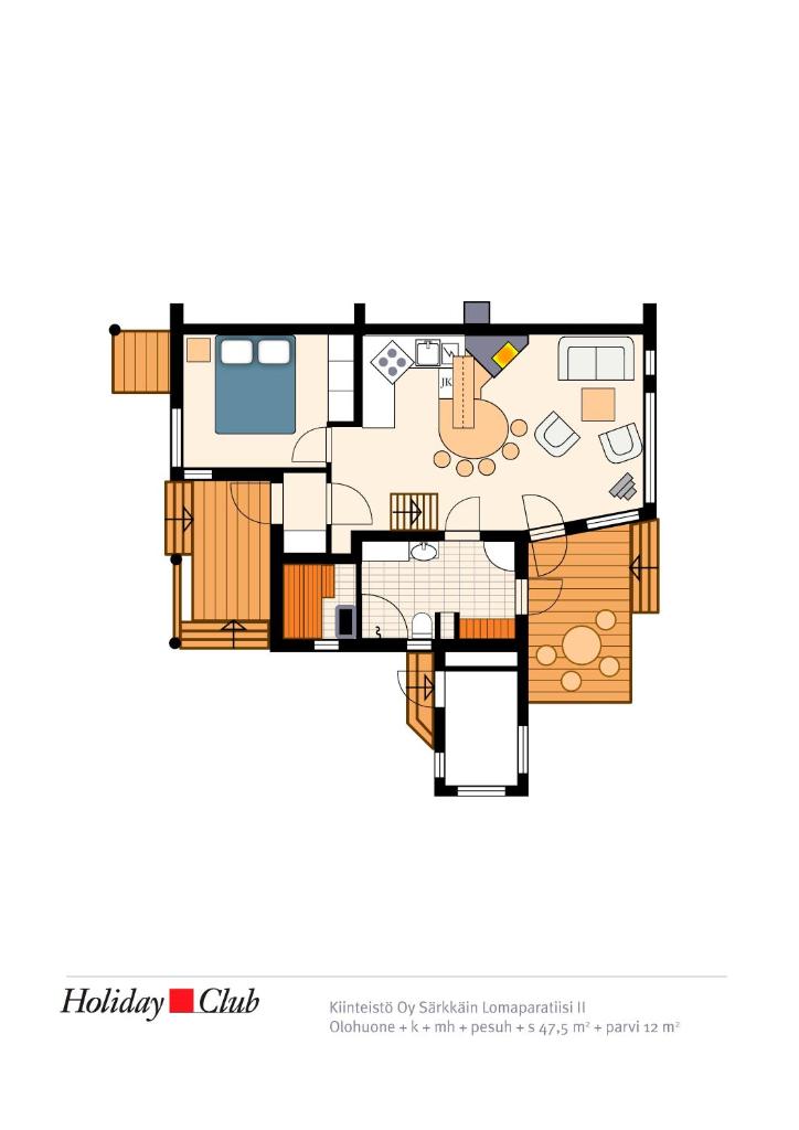 Номер (Дом с 1 спальней), Holiday Club Kalajoki Villas