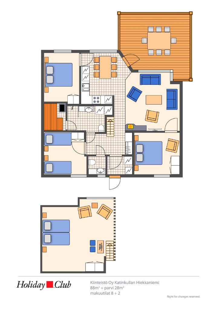 Апартаменты (Апартаменты с 3 спальнями), Holiday Club Katinkulta Apartments