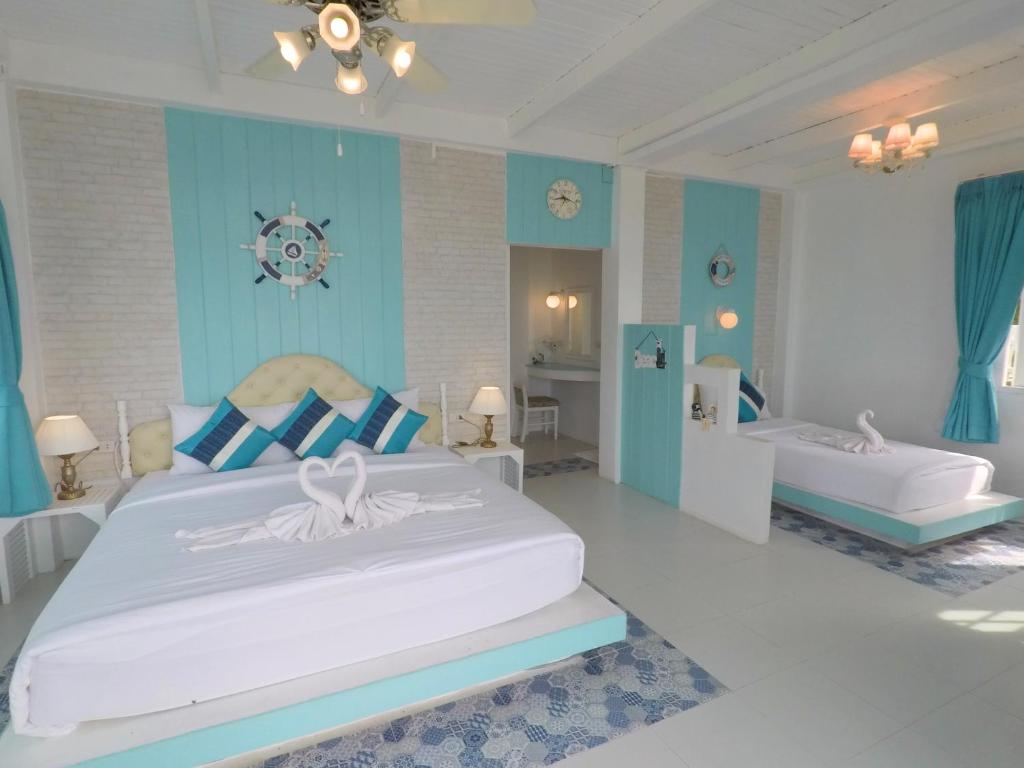 Трехместный (Трехместный номер с видом на море), DD Hut Koh Tao