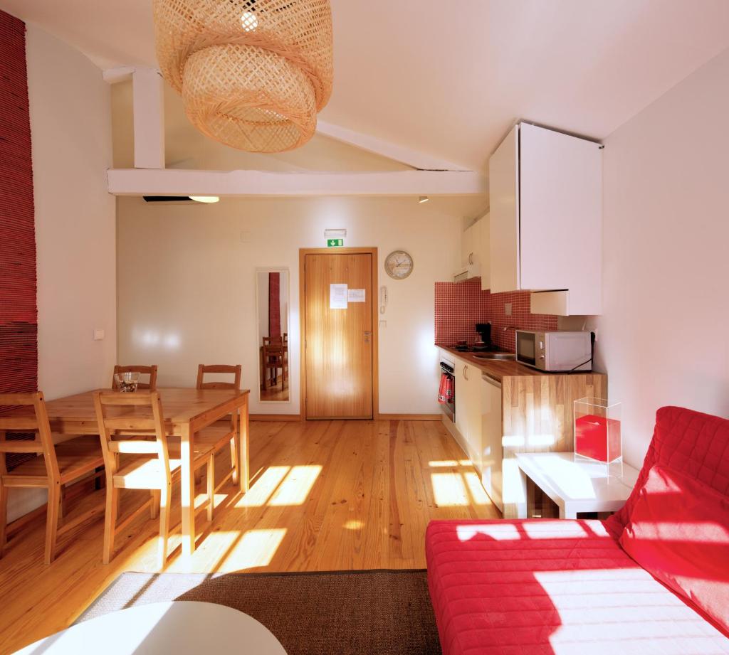 Апартаменты (Апартаменты с 1 спальней (для 4 взрослых)), Aparthotel Oporto Entreparedes