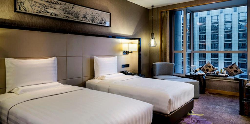 Двухместный (Classic City View Twin Room), Pullman Qingdao Ziyue