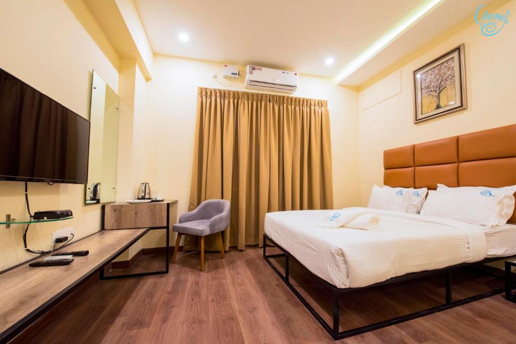 Двухместный (Двухместный номер Делюкс с 1 кроватью), Caramel Hotels