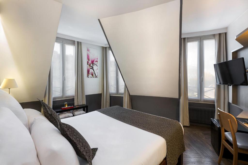 Двухместный (Двухместный номер Делюкс с 1 кроватью), Contact Hôtel Alizé Montmartre