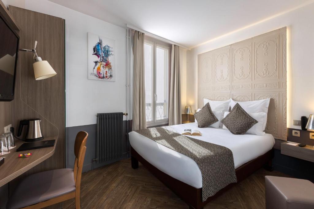 Двухместный (Улучшенный двухместный номер с 1 кроватью), Contact Hôtel Alizé Montmartre