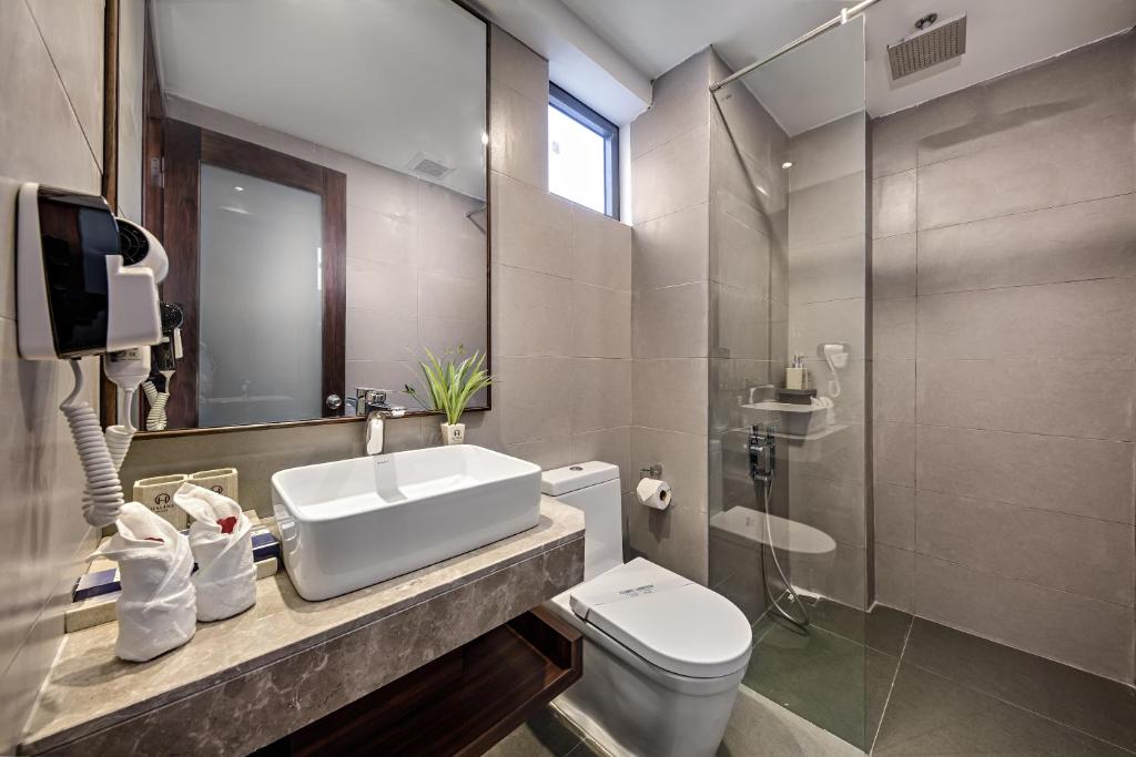 Двухместный (Двухместный номер Делюкс с 2 отдельными кроватями), Halina Hotel and Apartment