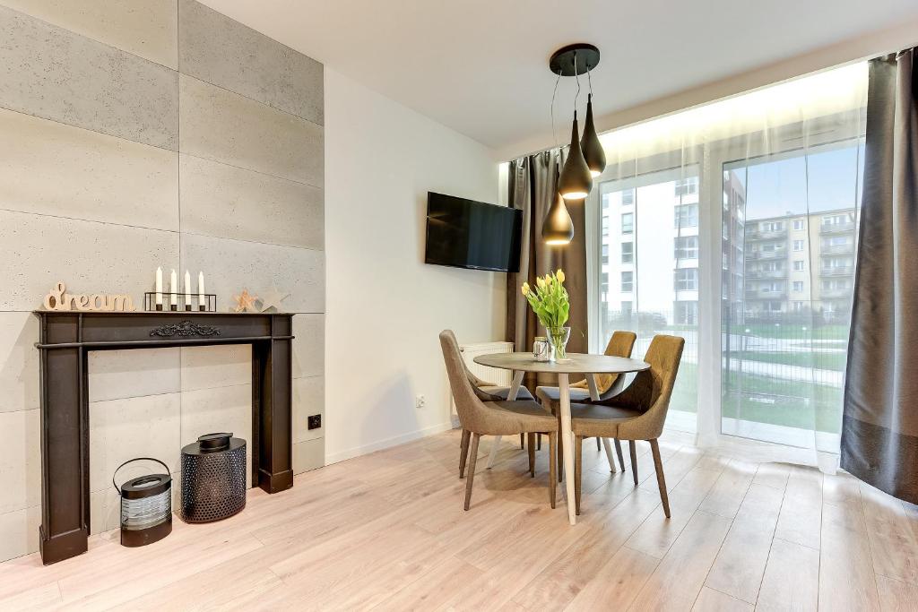 Апартаменты (Апартаменты Делюкс с террасой (парковка)), Angielska Grobla Apartinfo Apartments