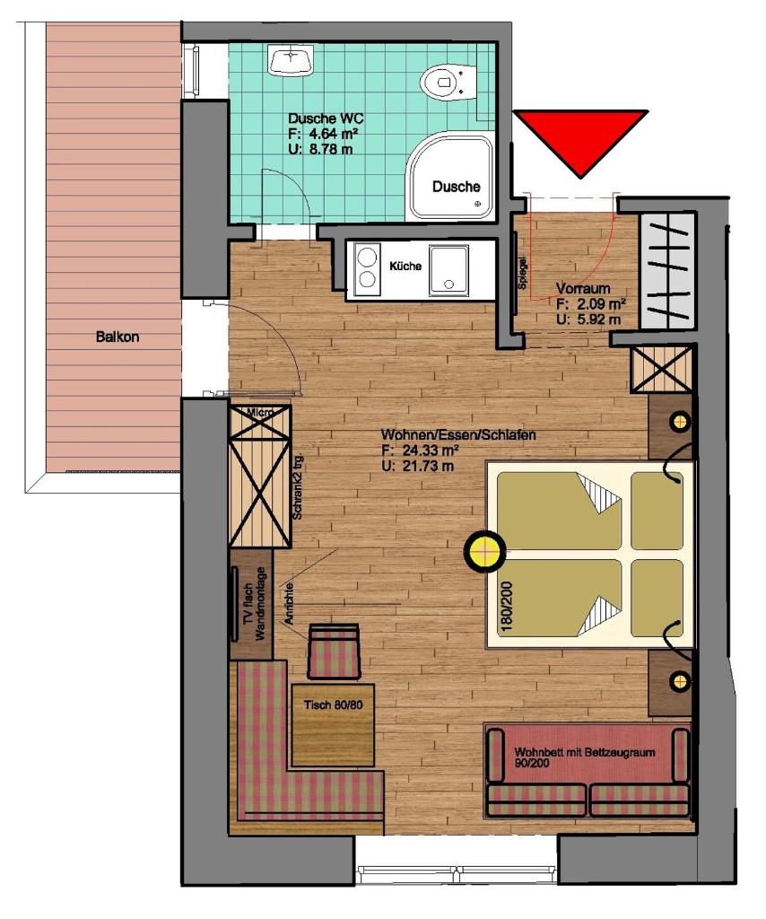 Апартаменты (Апартаменты с видом на озеро), Appartements Rofan