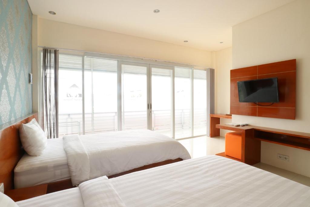 Двухместный (Двухместный номер Делюкс с 2 отдельными кроватями), The Umah Pandawa Hotel and Villas