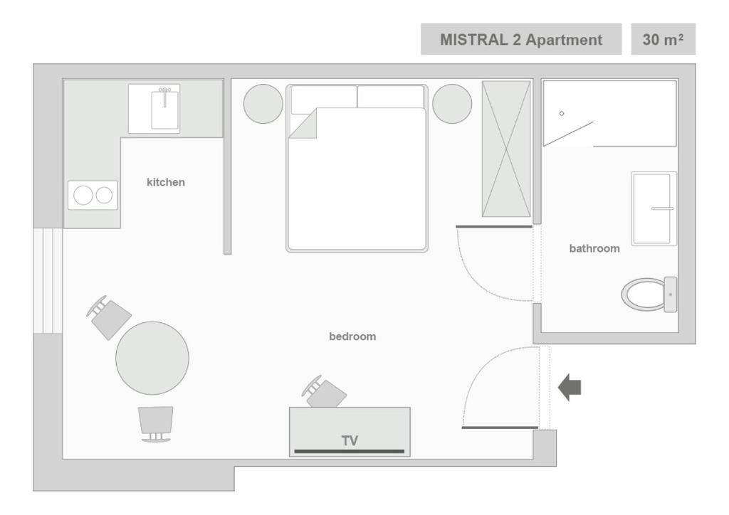 Апартаменты (Апартаменты-студио - Haffnera Street, 51/1b), Sanhaus Apartments