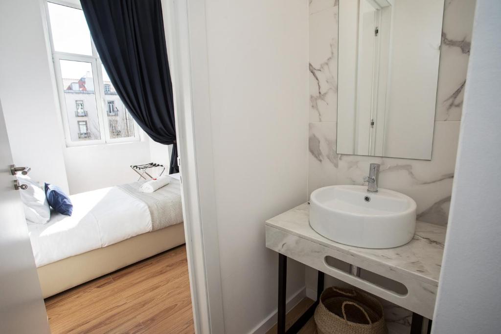 Одноместный (Одноместный номер с собственной ванной комнатой), Lisbon Check-In Guesthouse