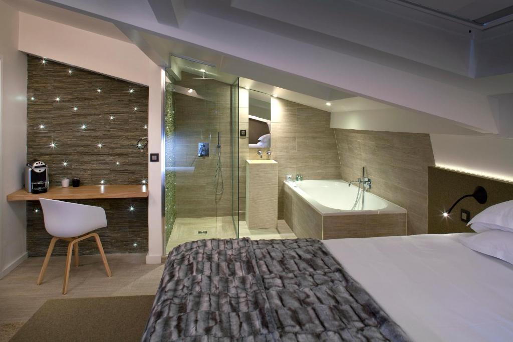 Двухместный (Двухместный номер Делюкс с 1 кроватью), Hotel Georgette