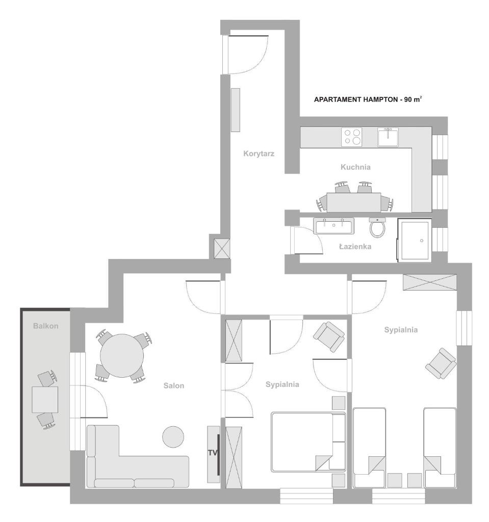 Апартаменты (Апартаменты с 2 спальнями - Haffnera, 48/9), Sanhaus Apartments