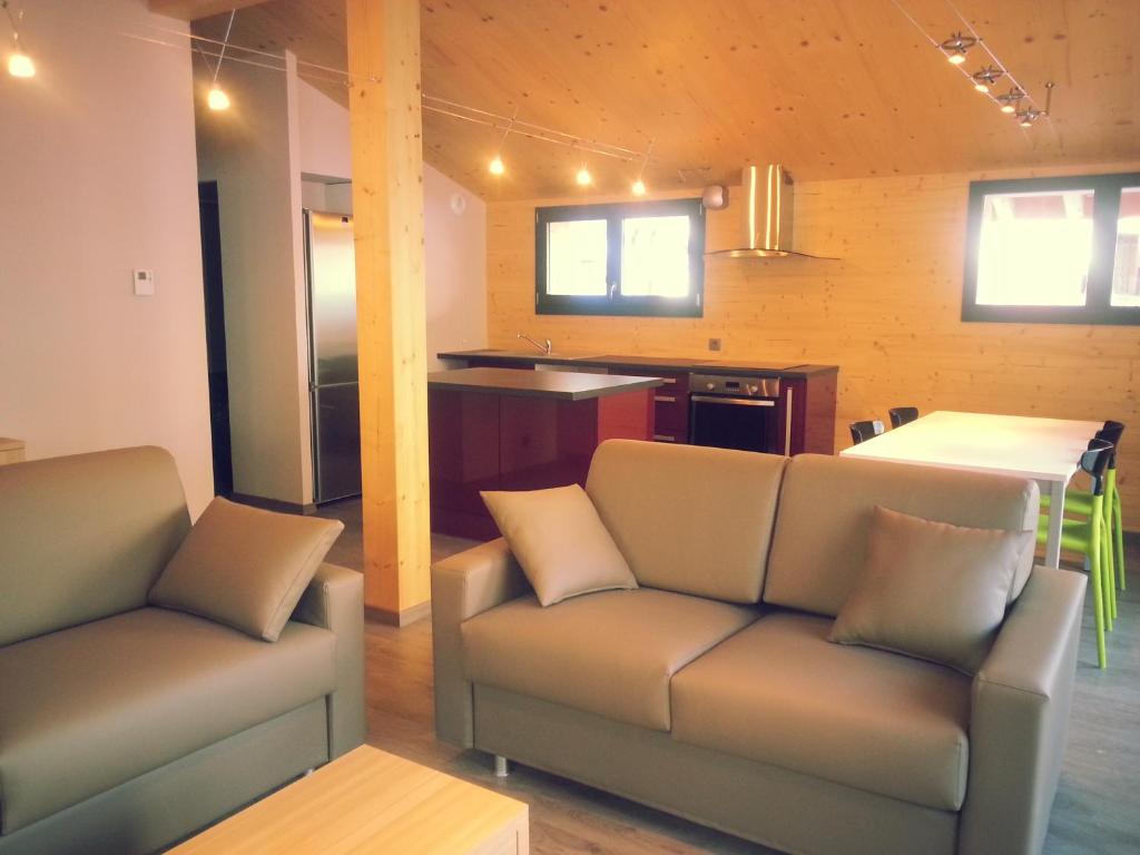 Апартаменты (Апартаменты с 2 спальнями (для 6 взрослых)), Appartements de l'Hôtel de l'Arve