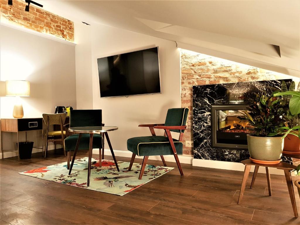 Двухместный (Двухместный номер Делюкс в мансарде), SleepWell Apartments Nowy Świat