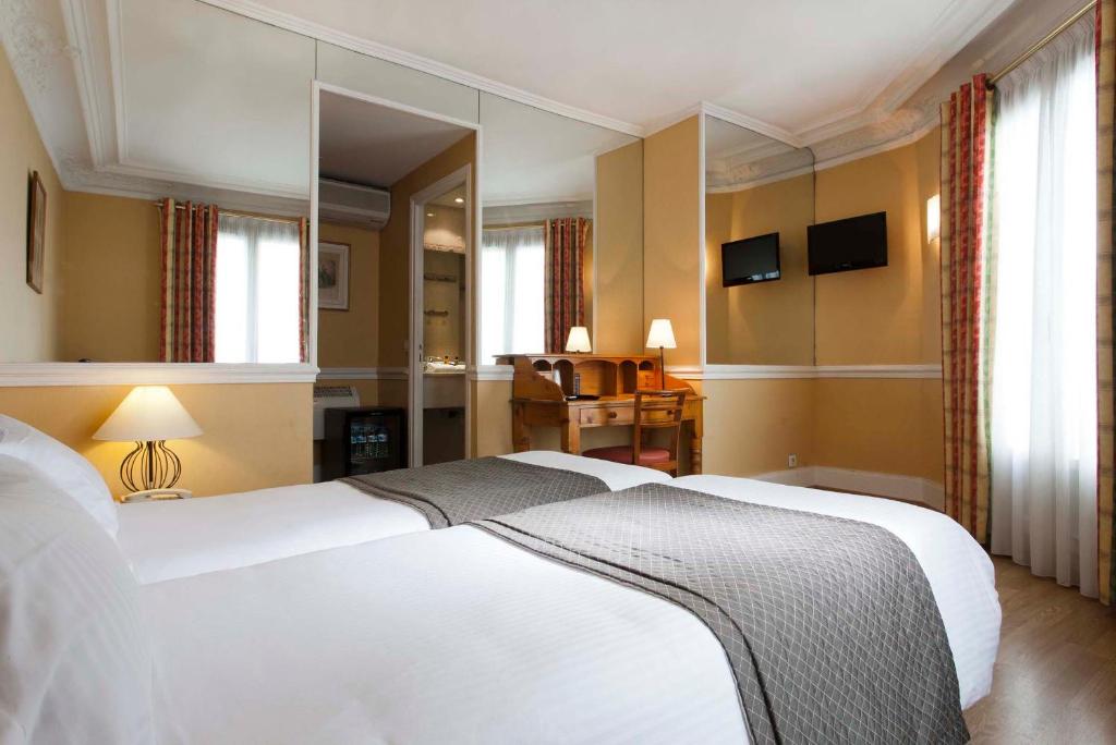 Двухместный (Двухместный номер с 2 отдельными кроватями), Hotel Claude Bernard Saint-Germain