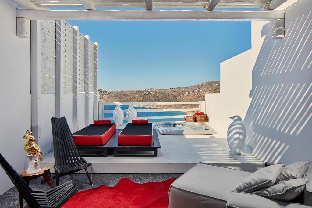 Сьюит (Люкс «Мистик» с гидромассажной ванной и видом на море), Myconian Avaton Resort
