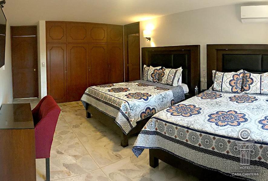 Четырехместный (Стандартный номер с двумя кроватями размера «queen-size»), Hotel Casa Cantera