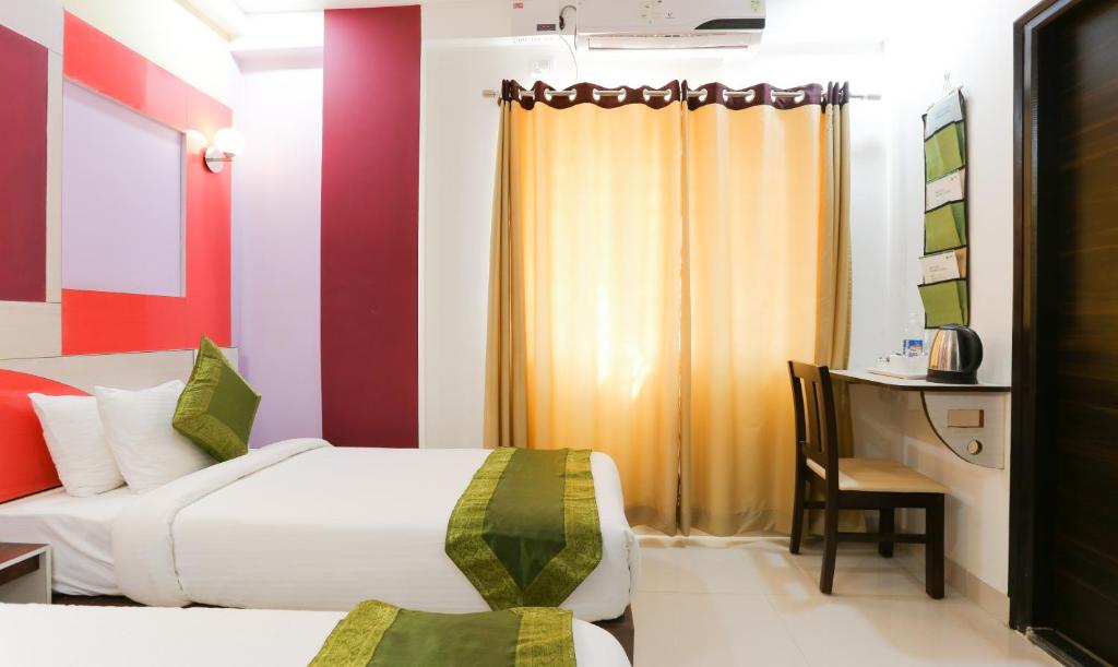 Двухместный ([Sanitized] Standard Double or Twin Room), Treebo Worldtree Bellandur