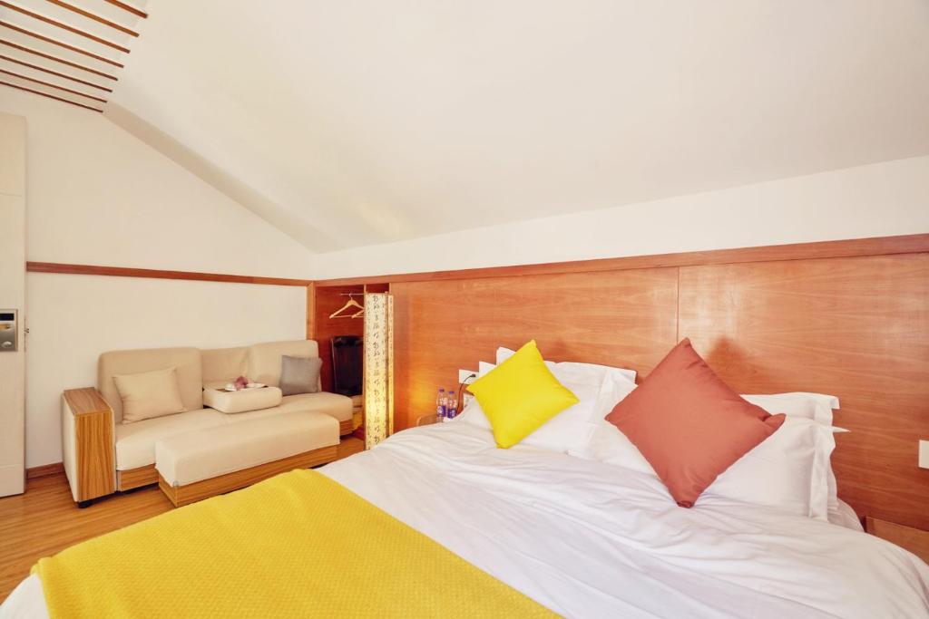 Двухместный (Двухместный номер Делюкс с 1 кроватью и ванной), Hangzhou Jingjing Home Boutique Inn